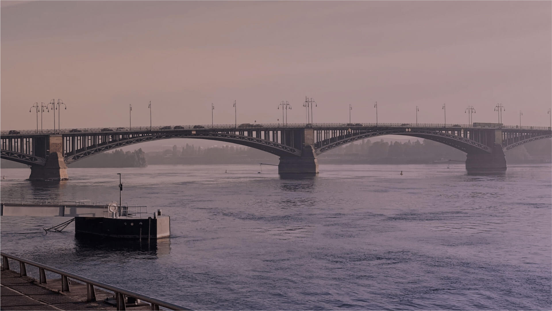Bridge over river Rhein